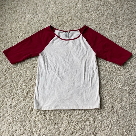 forever 21 baseball tee